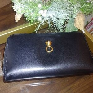 Sold Authentic FENDI Black Long Wallet EUC